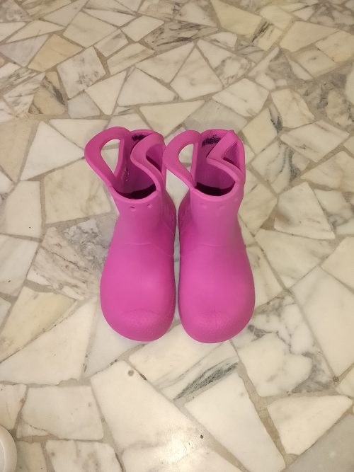 Crocs stivali pioggia fuxia numero 25-26 (c9)