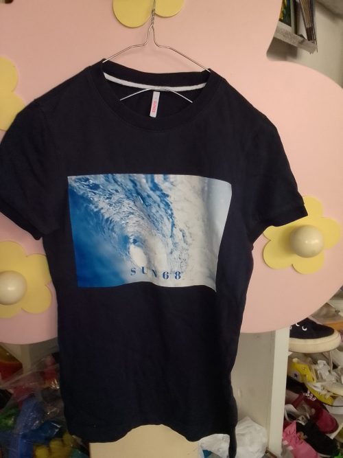 Sun68 tshirt blu con stampa 10 anni