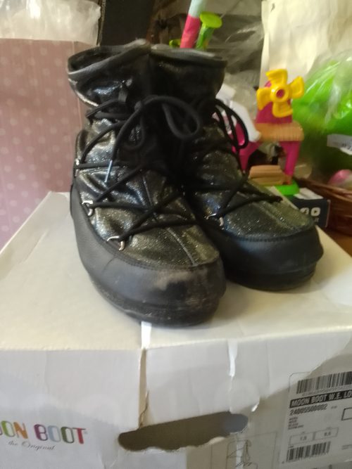 Moon Boot neri glitter numero 41