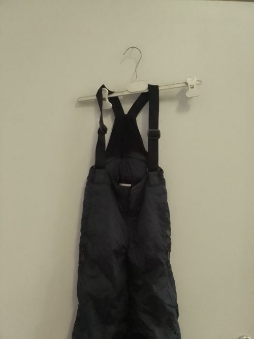 Moncler salopette sci blu 4 anni